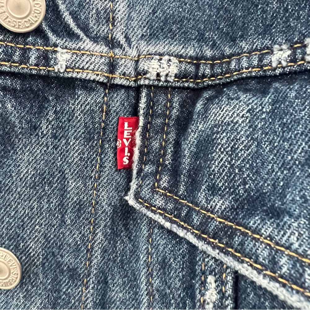 Levi's 90's Trucker Jacket Relaxed Oversize‎ Fit Size Small - Picture 5 of 14